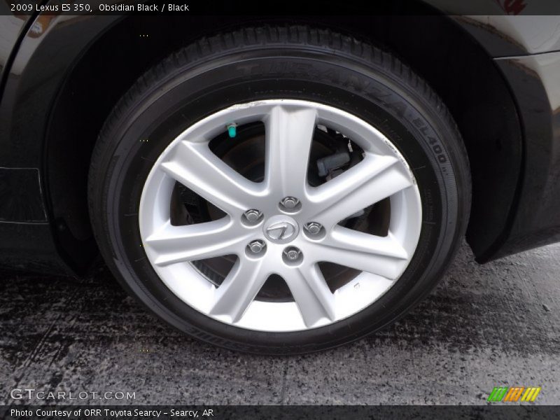 Obsidian Black / Black 2009 Lexus ES 350