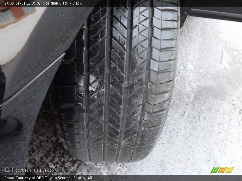 Obsidian Black / Black 2009 Lexus ES 350