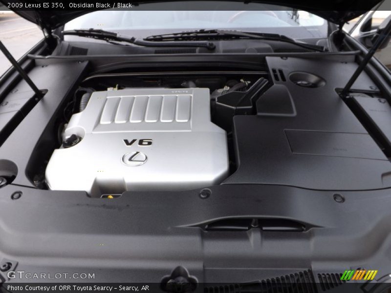 Obsidian Black / Black 2009 Lexus ES 350