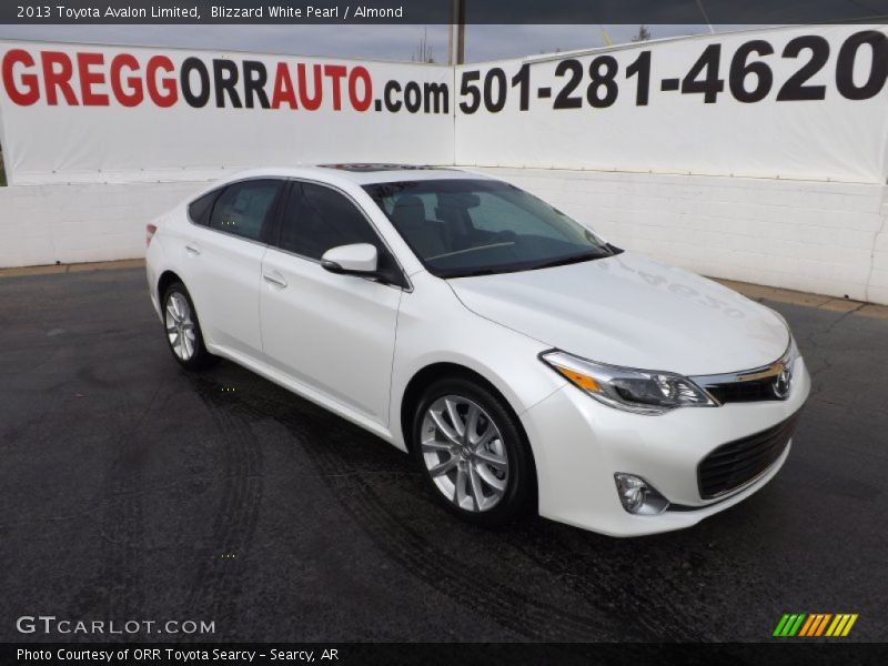 Blizzard White Pearl / Almond 2013 Toyota Avalon Limited