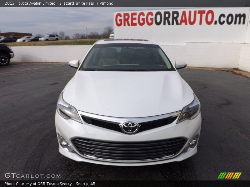 Blizzard White Pearl / Almond 2013 Toyota Avalon Limited