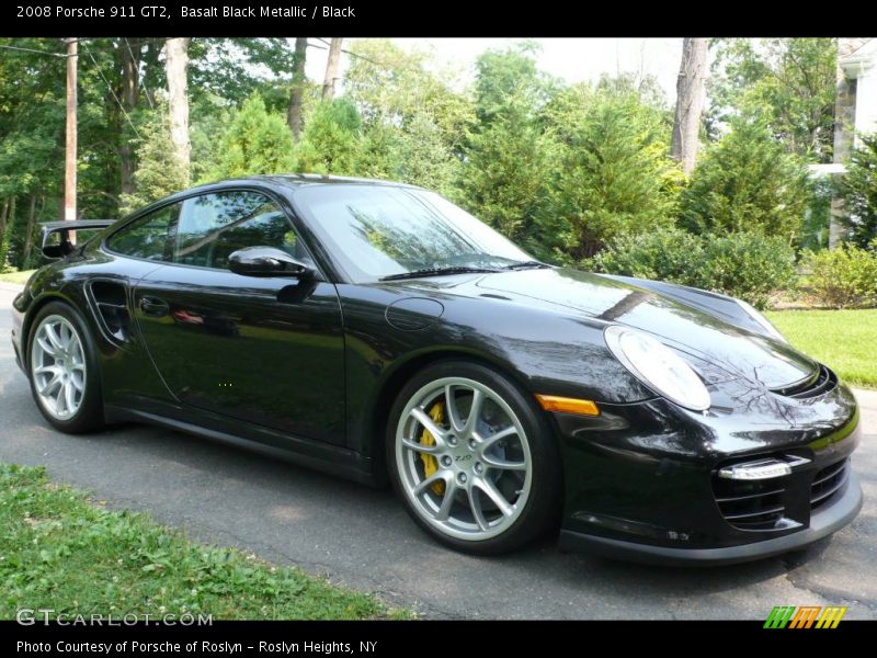 Basalt Black Metallic / Black 2008 Porsche 911 GT2