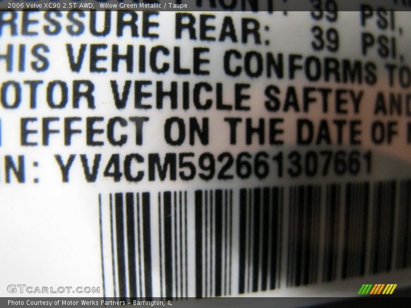Willow Green Metallic / Taupe 2006 Volvo XC90 2.5T AWD