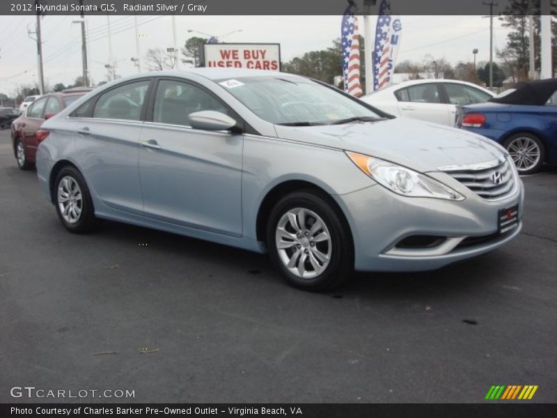 Radiant Silver / Gray 2012 Hyundai Sonata GLS