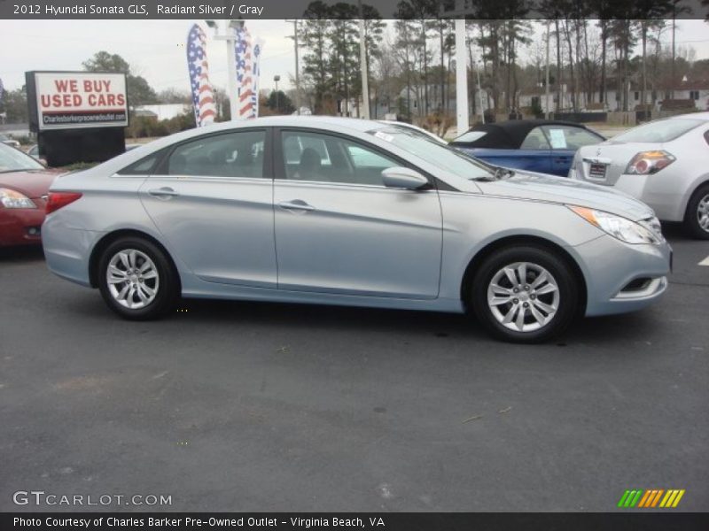 Radiant Silver / Gray 2012 Hyundai Sonata GLS