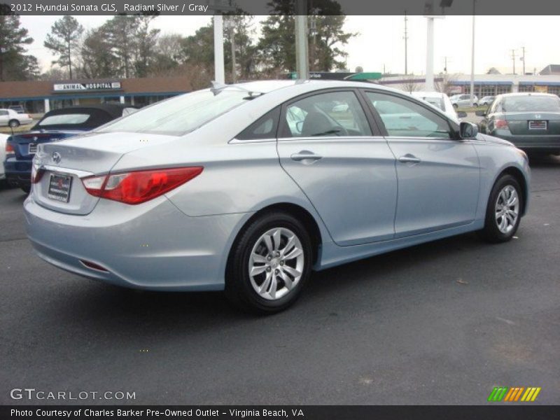 Radiant Silver / Gray 2012 Hyundai Sonata GLS