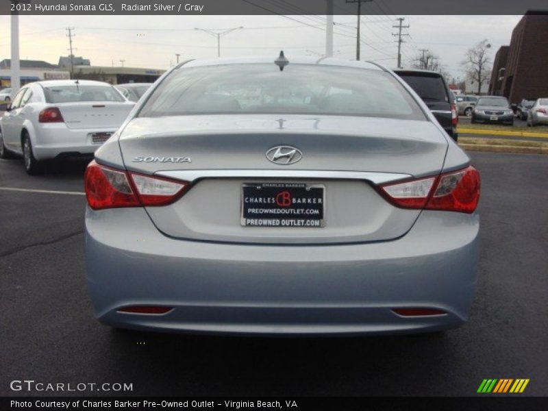 Radiant Silver / Gray 2012 Hyundai Sonata GLS