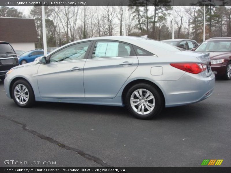 Radiant Silver / Gray 2012 Hyundai Sonata GLS