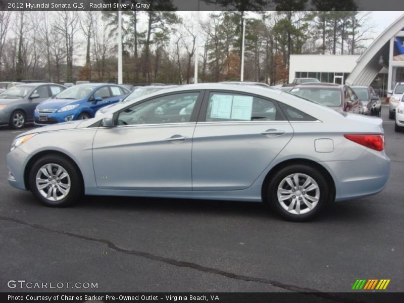 Radiant Silver / Gray 2012 Hyundai Sonata GLS