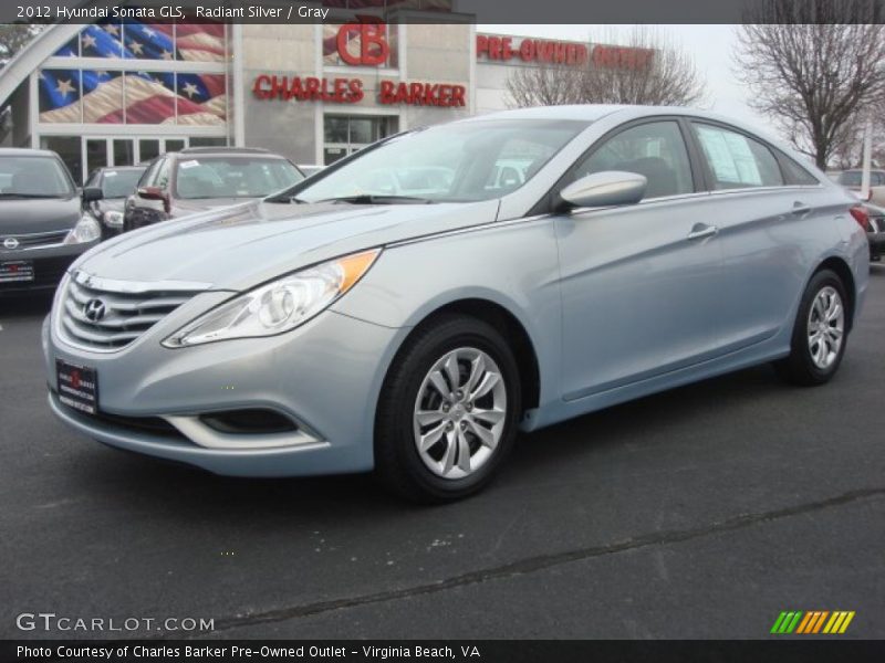 Radiant Silver / Gray 2012 Hyundai Sonata GLS