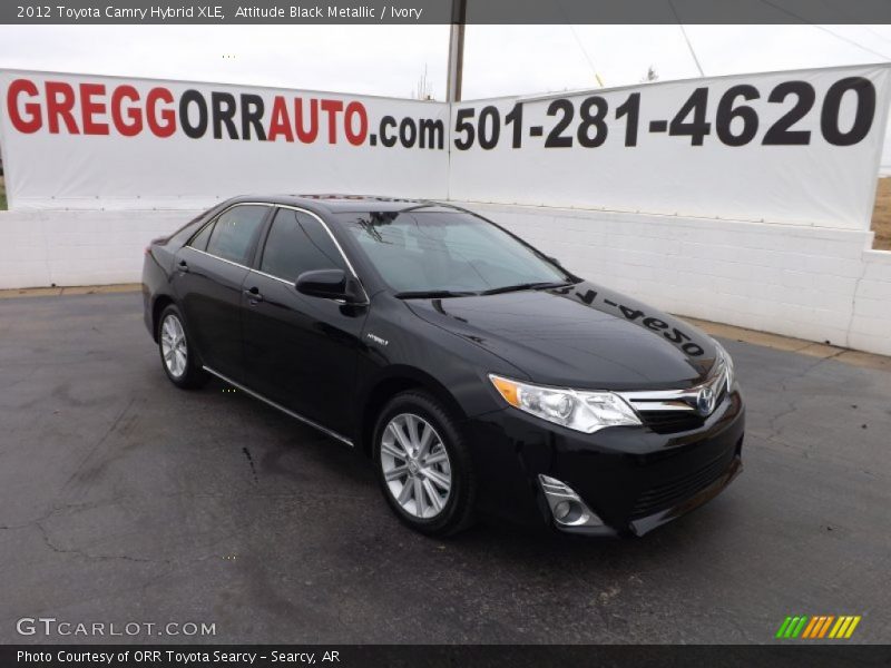 Attitude Black Metallic / Ivory 2012 Toyota Camry Hybrid XLE