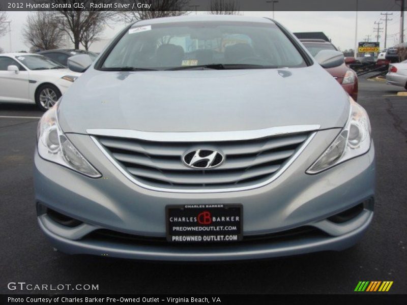 Radiant Silver / Gray 2012 Hyundai Sonata GLS