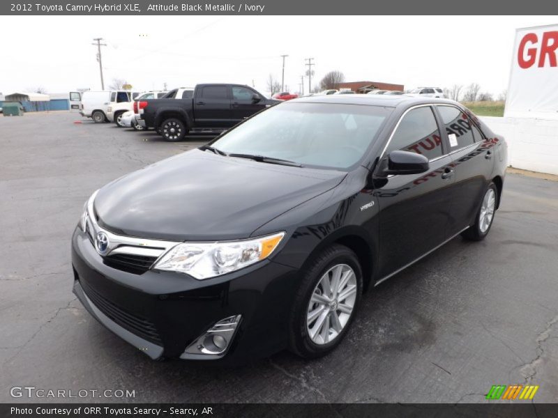 Attitude Black Metallic / Ivory 2012 Toyota Camry Hybrid XLE
