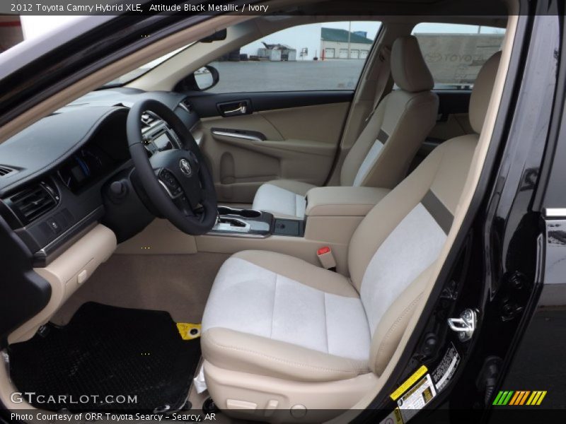 Attitude Black Metallic / Ivory 2012 Toyota Camry Hybrid XLE