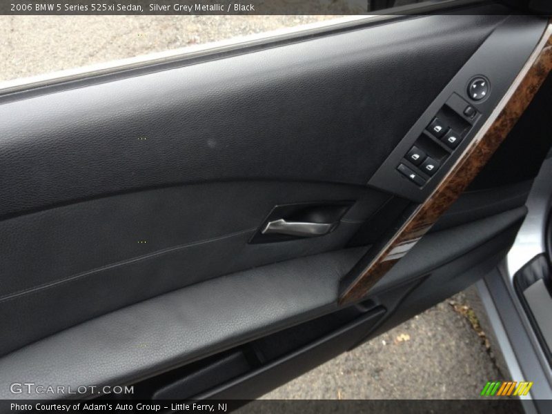 Silver Grey Metallic / Black 2006 BMW 5 Series 525xi Sedan
