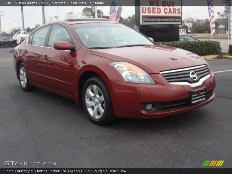 Sonoma Sunset Metallic / Blond 2008 Nissan Altima 2.5 SL