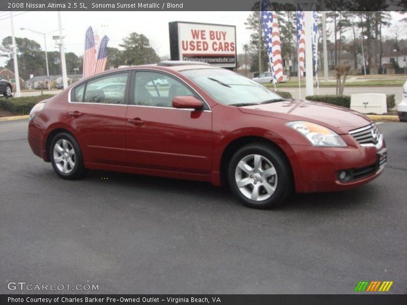 Sonoma Sunset Metallic / Blond 2008 Nissan Altima 2.5 SL
