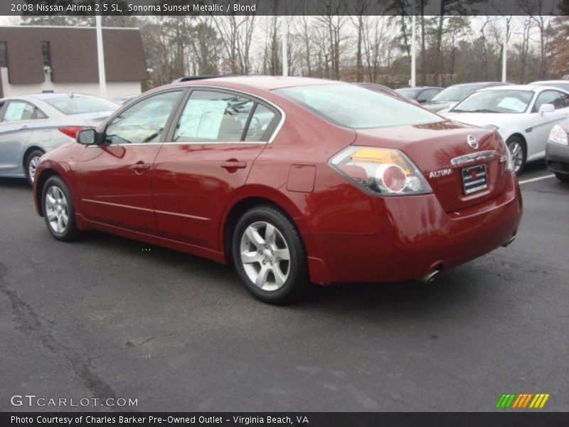 Sonoma Sunset Metallic / Blond 2008 Nissan Altima 2.5 SL