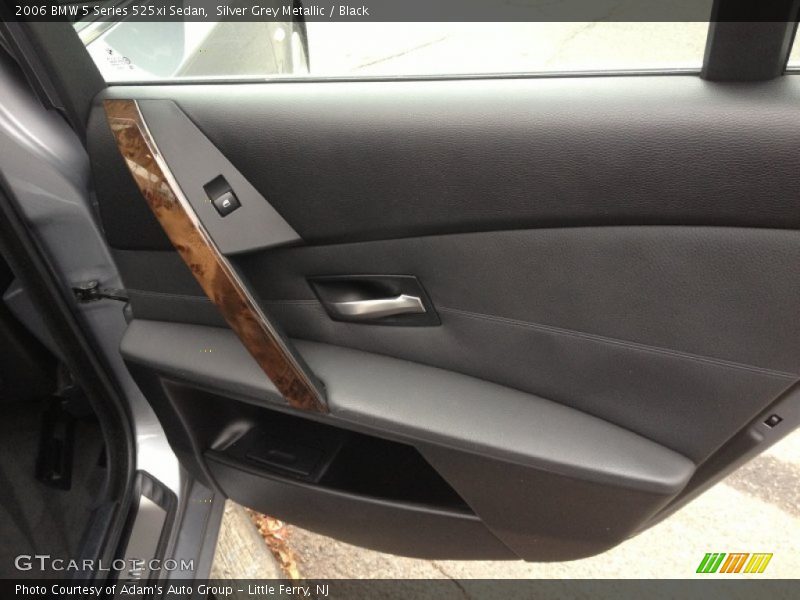 Silver Grey Metallic / Black 2006 BMW 5 Series 525xi Sedan