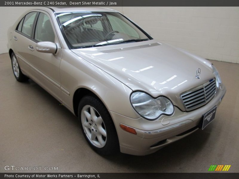 Desert Silver Metallic / Java 2001 Mercedes-Benz C 240 Sedan