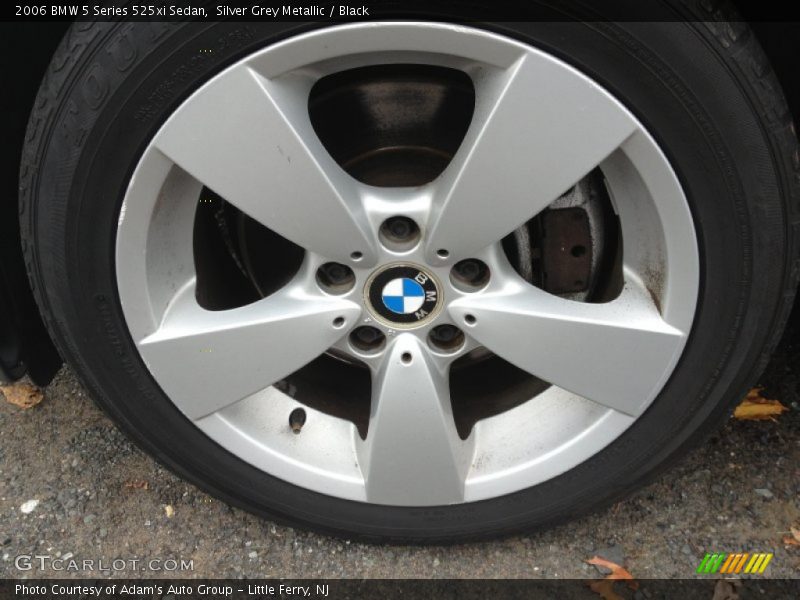 Silver Grey Metallic / Black 2006 BMW 5 Series 525xi Sedan