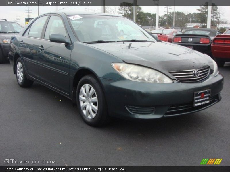 Aspen Green Pearl / Taupe 2005 Toyota Camry LE