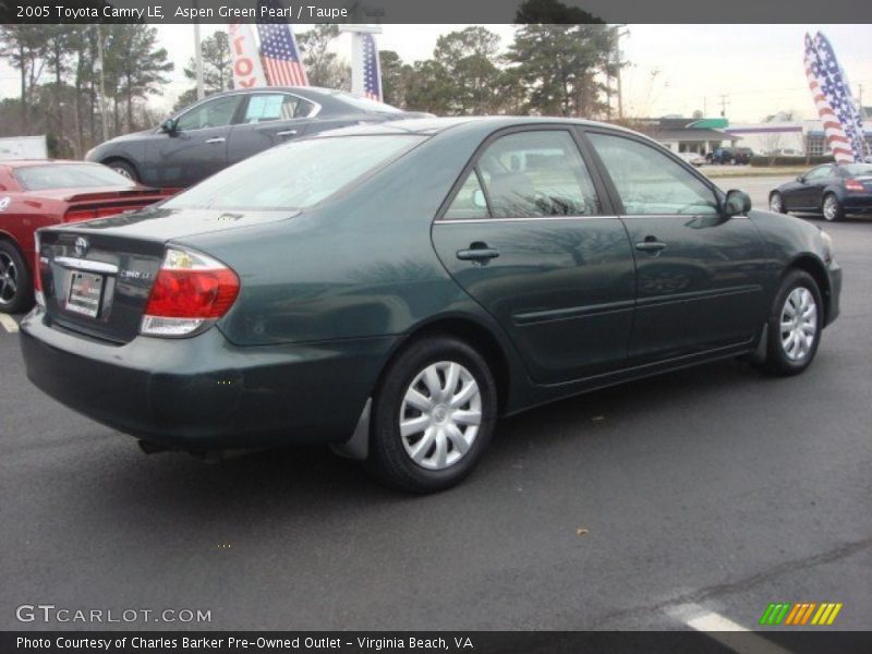 Aspen Green Pearl / Taupe 2005 Toyota Camry LE