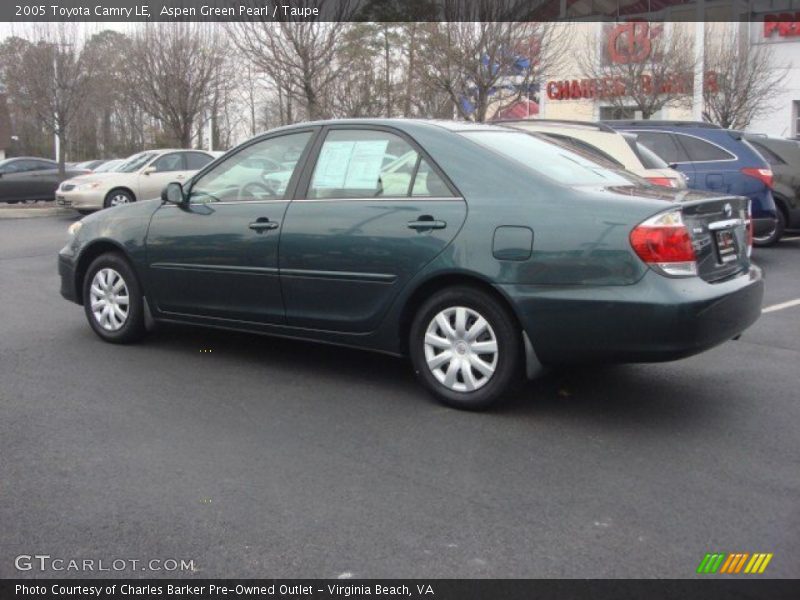 Aspen Green Pearl / Taupe 2005 Toyota Camry LE