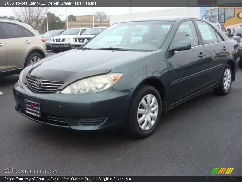 Aspen Green Pearl / Taupe 2005 Toyota Camry LE
