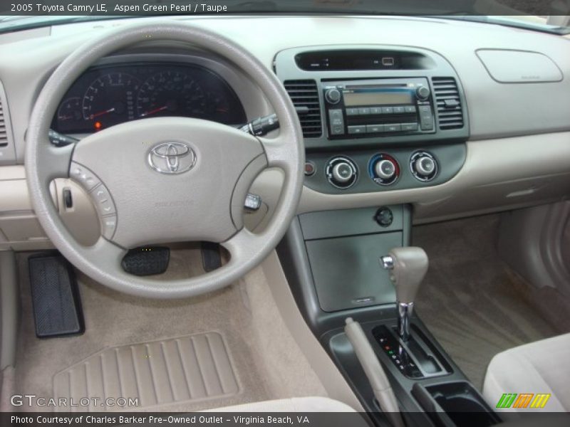 Aspen Green Pearl / Taupe 2005 Toyota Camry LE