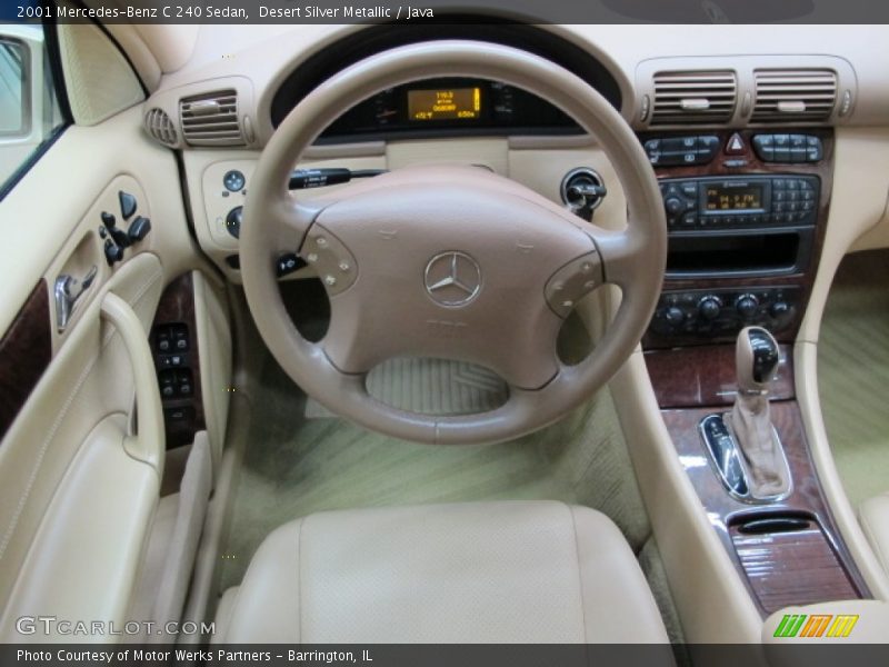 Desert Silver Metallic / Java 2001 Mercedes-Benz C 240 Sedan