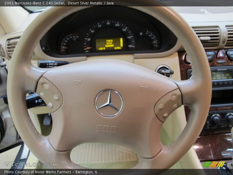 Desert Silver Metallic / Java 2001 Mercedes-Benz C 240 Sedan