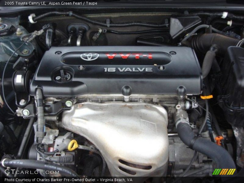 Aspen Green Pearl / Taupe 2005 Toyota Camry LE