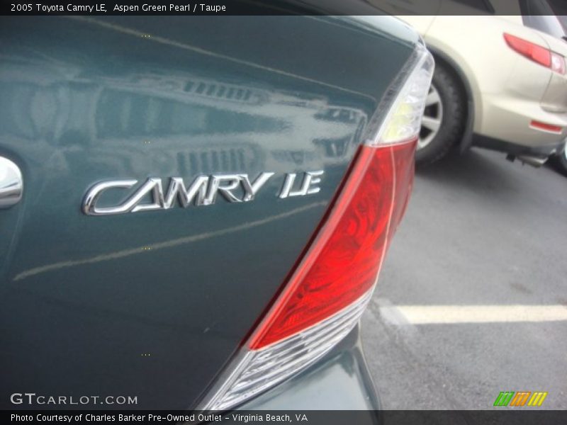 Aspen Green Pearl / Taupe 2005 Toyota Camry LE
