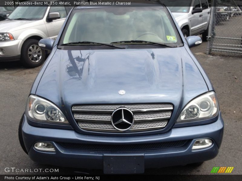 Platinum Blue Metallic / Charcoal 2005 Mercedes-Benz ML 350 4Matic