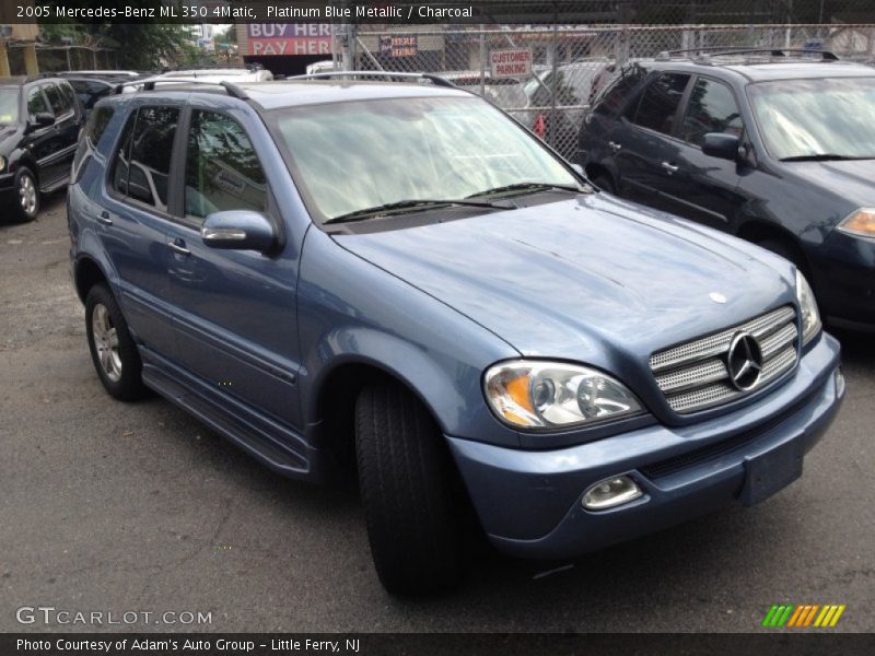 Platinum Blue Metallic / Charcoal 2005 Mercedes-Benz ML 350 4Matic