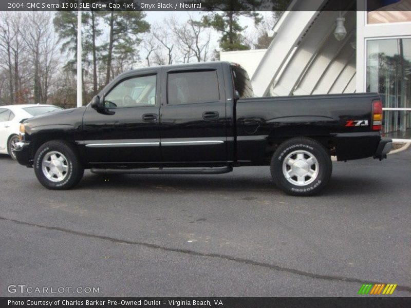 Onyx Black / Neutral 2004 GMC Sierra 1500 SLE Crew Cab 4x4