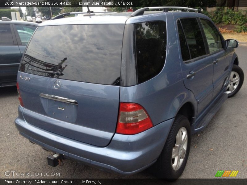 Platinum Blue Metallic / Charcoal 2005 Mercedes-Benz ML 350 4Matic