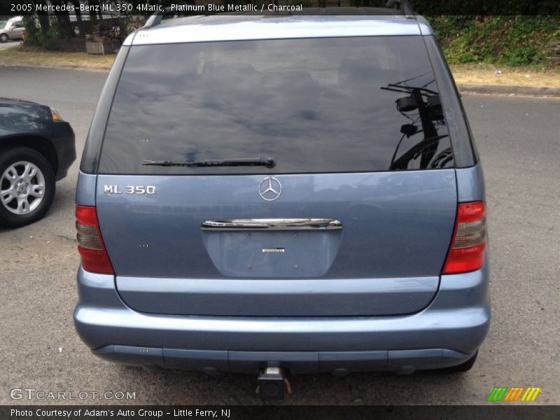 Platinum Blue Metallic / Charcoal 2005 Mercedes-Benz ML 350 4Matic