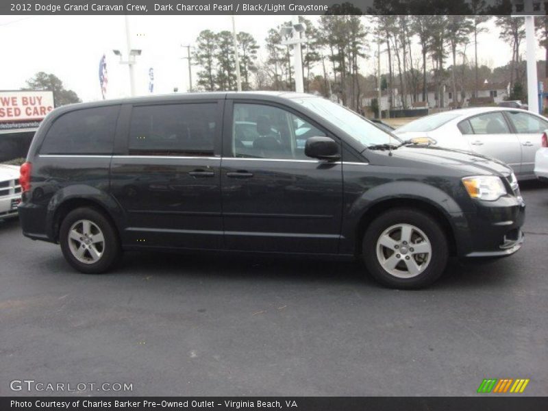 Dark Charcoal Pearl / Black/Light Graystone 2012 Dodge Grand Caravan Crew