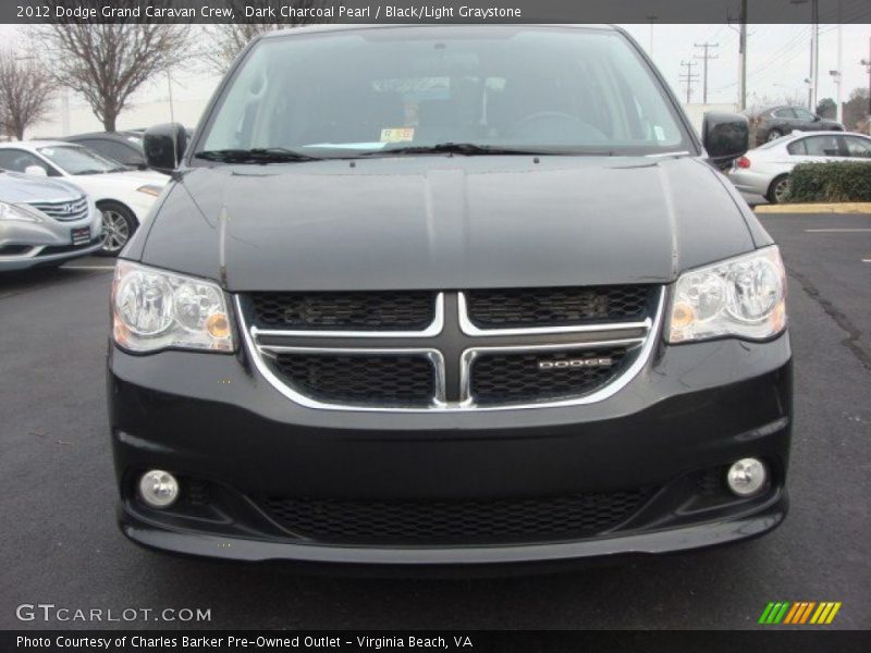 Dark Charcoal Pearl / Black/Light Graystone 2012 Dodge Grand Caravan Crew