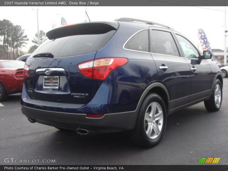 Deep Blue / Beige 2007 Hyundai Veracruz Limited AWD