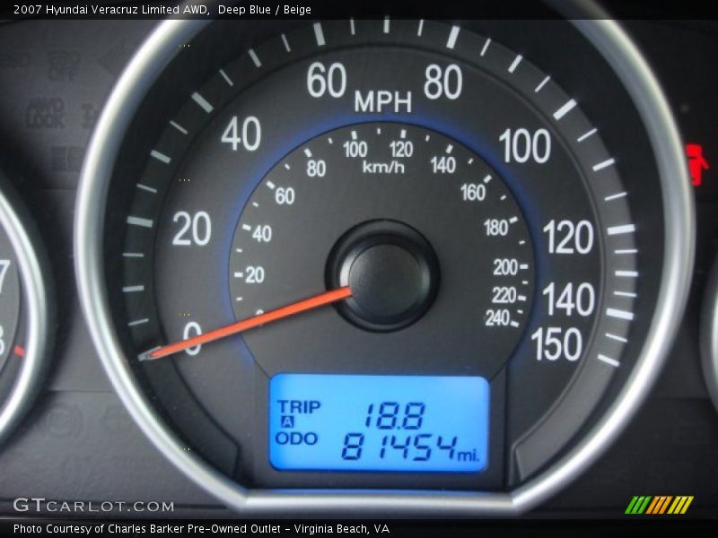 Deep Blue / Beige 2007 Hyundai Veracruz Limited AWD
