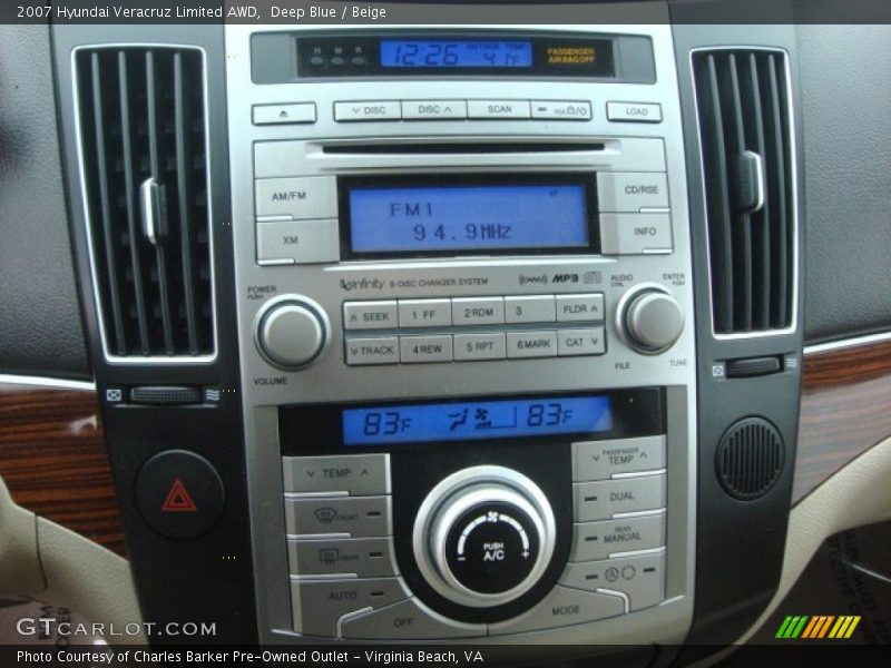 Deep Blue / Beige 2007 Hyundai Veracruz Limited AWD