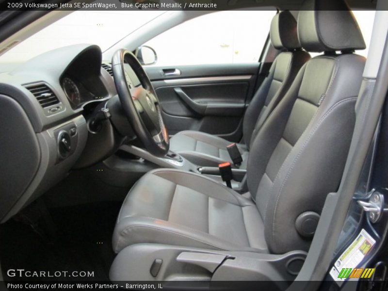  2009 Jetta SE SportWagen Anthracite Interior