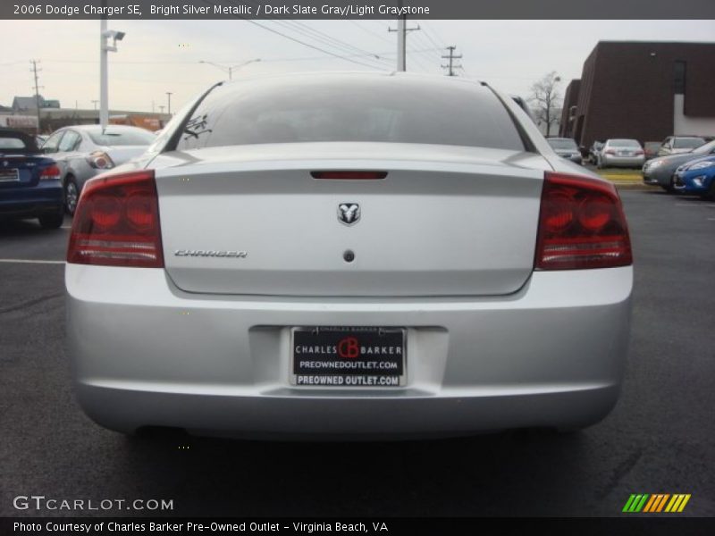 Bright Silver Metallic / Dark Slate Gray/Light Graystone 2006 Dodge Charger SE
