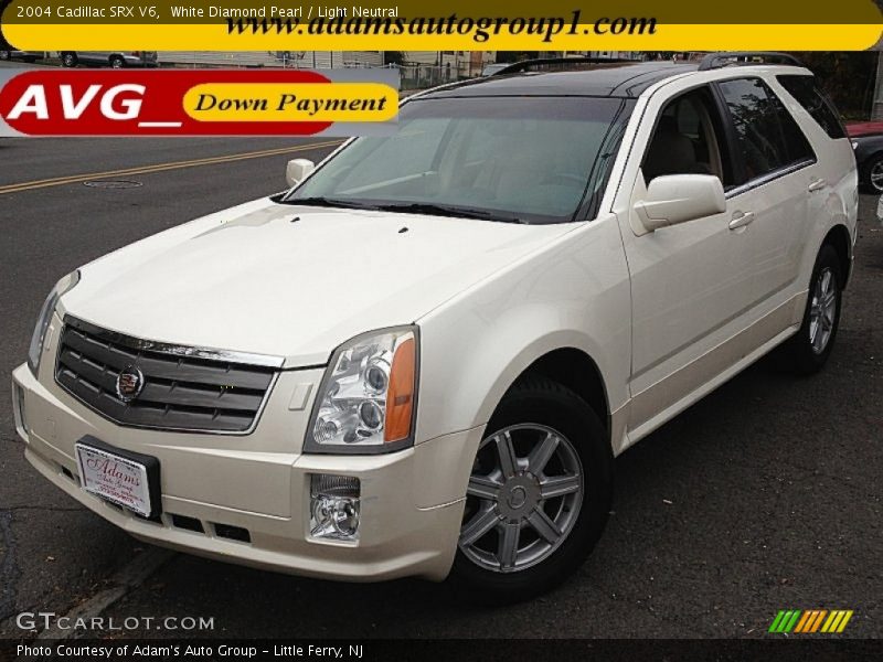 White Diamond Pearl / Light Neutral 2004 Cadillac SRX V6