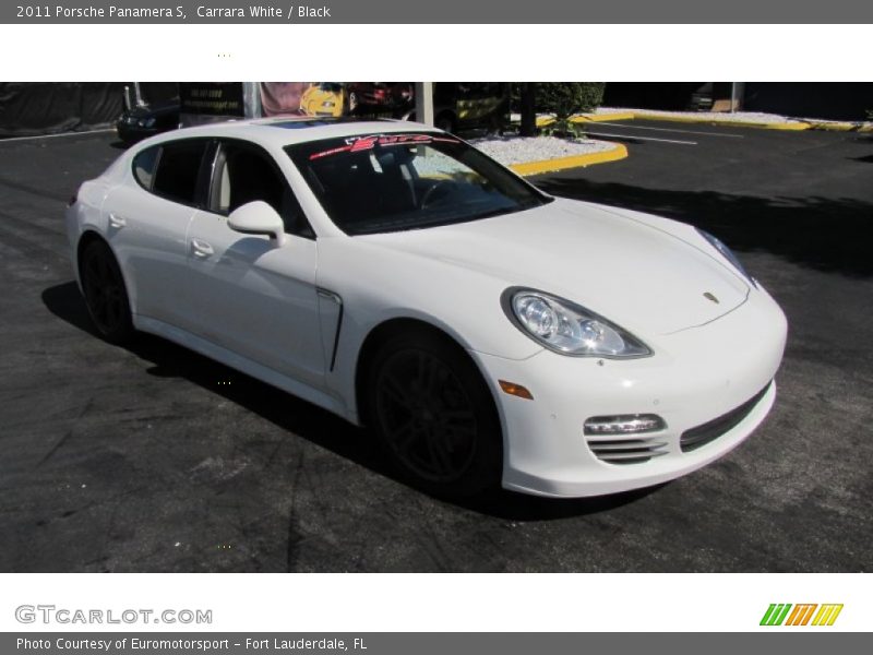 Carrara White / Black 2011 Porsche Panamera S