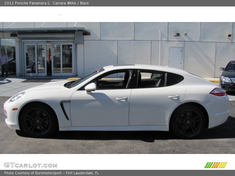 Carrara White / Black 2011 Porsche Panamera S