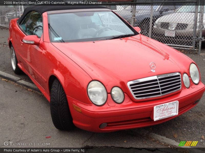 Magma Red / Charcoal 2000 Mercedes-Benz CLK 430 Cabriolet